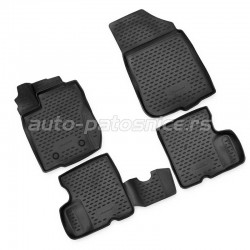 3D Patosnice DACIA Duster, 4WD 2010-2017 bez ručice za rezervoar, 1 kom,